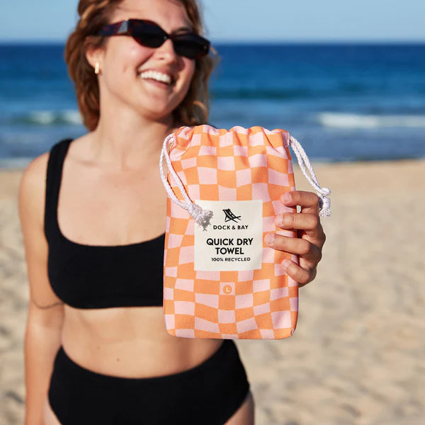 Quick Dry Towel - Groovy Check