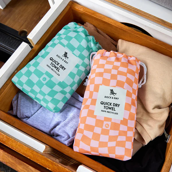 Quick Dry Towel - Groovy Check