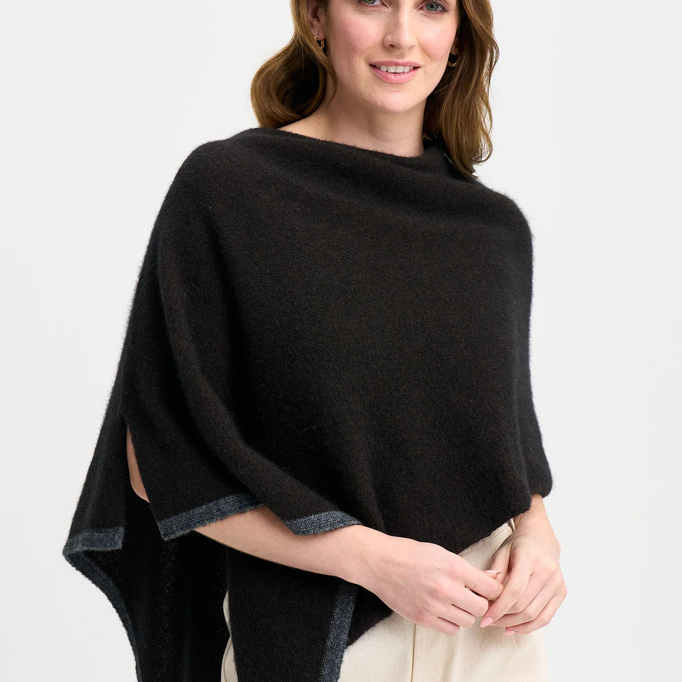 Two Tone Poncho - Presence Hamilton