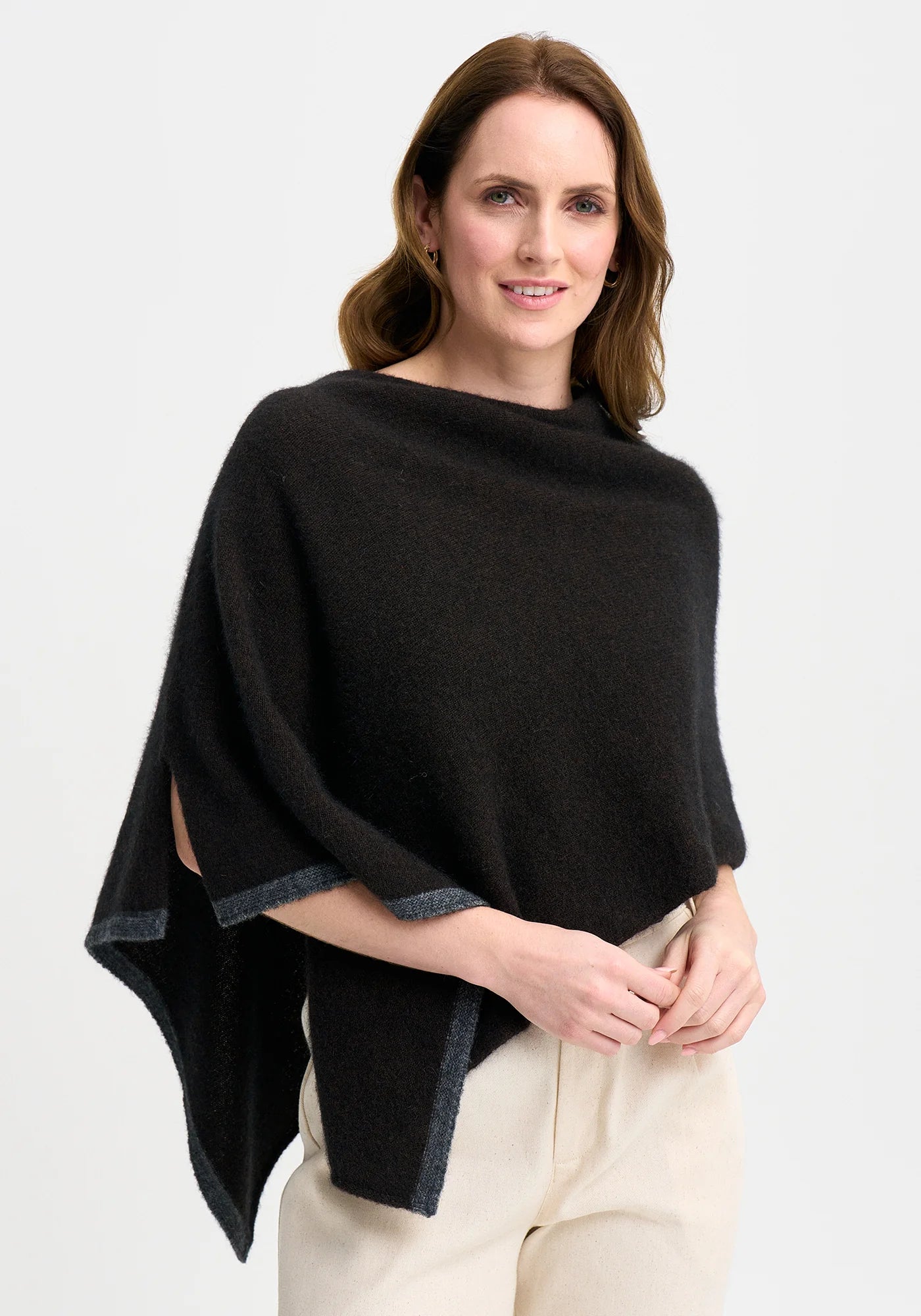 Two Tone Poncho - Presence Hamilton