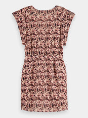 Floral Mini Wrap Dress