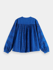 Shirt with Broderie Anglaise
