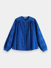Shirt with Broderie Anglaise