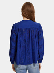 Shirt with Broderie Anglaise