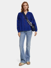Shirt with Broderie Anglaise