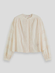 Shirt with Broderie Anglaise
