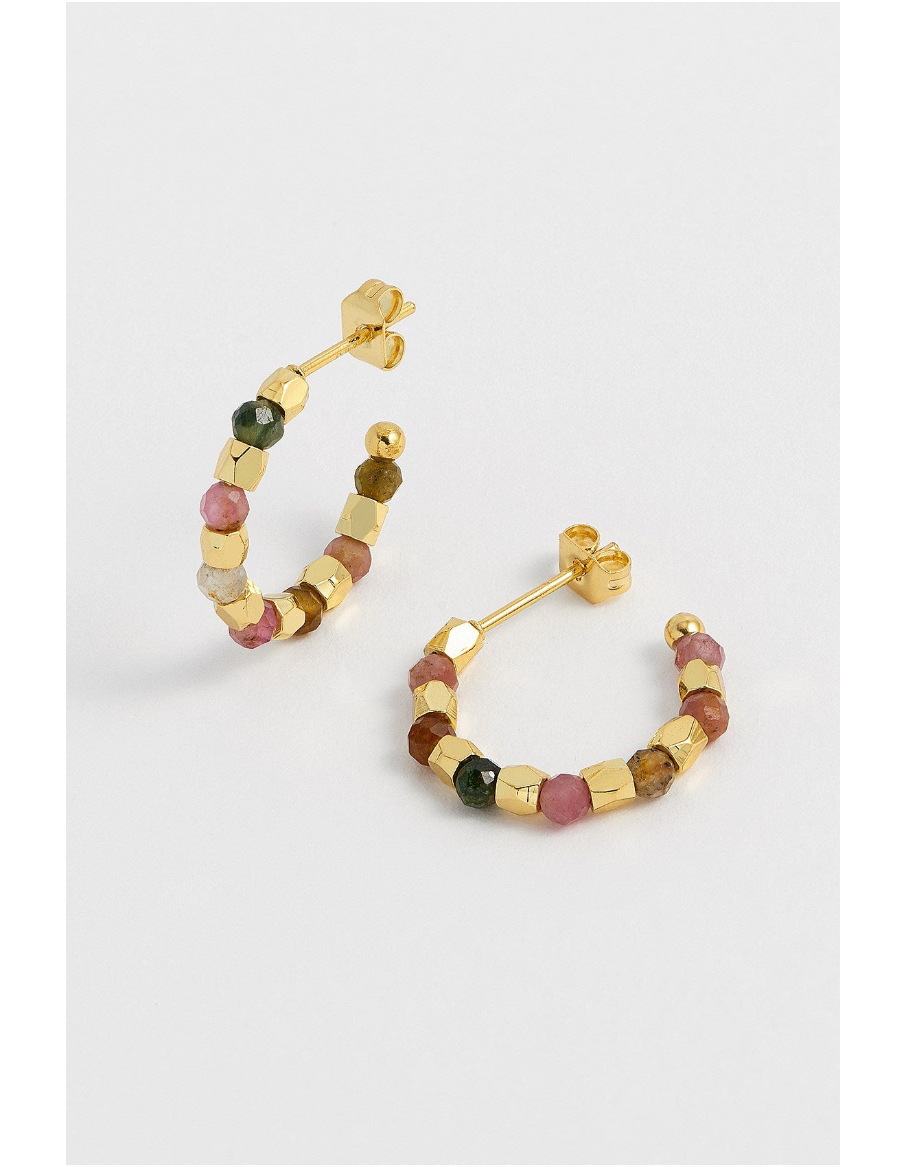 Coco & Tourmaline Hoop Earrings