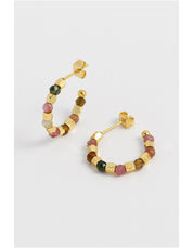 Coco & Tourmaline Hoop Earrings