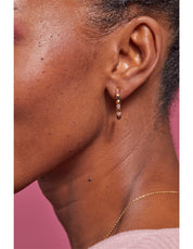 Coco & Tourmaline Hoop Earrings