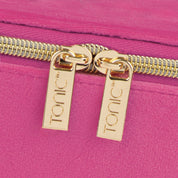 Luxe Velvet Jewellery Cube- Berry