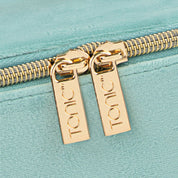 Luxe Velvet Jewellery Cube- Seafoam