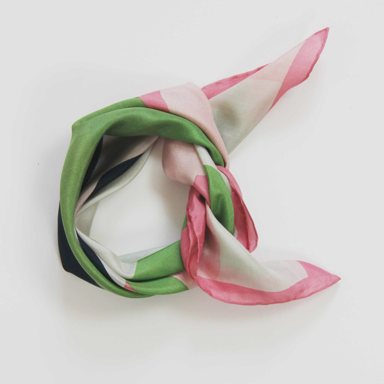 Mini Vivaro Khaki Silk Scarf