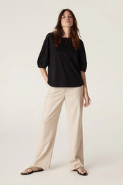 Pima Lantern Sleeve Top