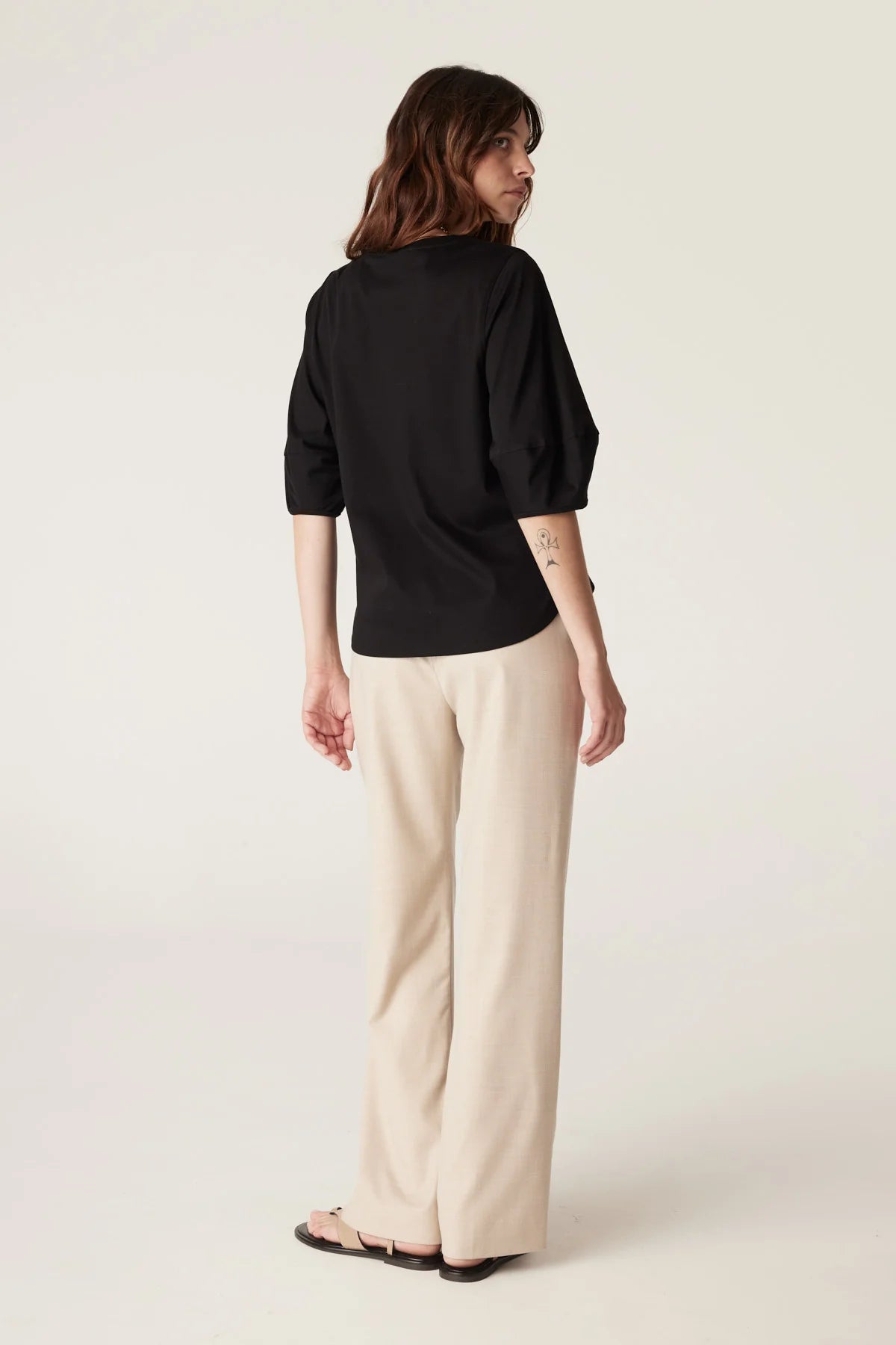 Pima Lantern Sleeve Top