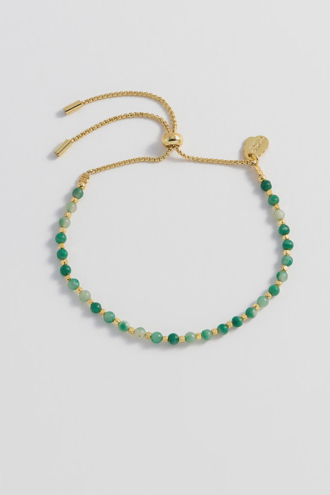 Amelia Bracelet Gold Plated - Green Quartz