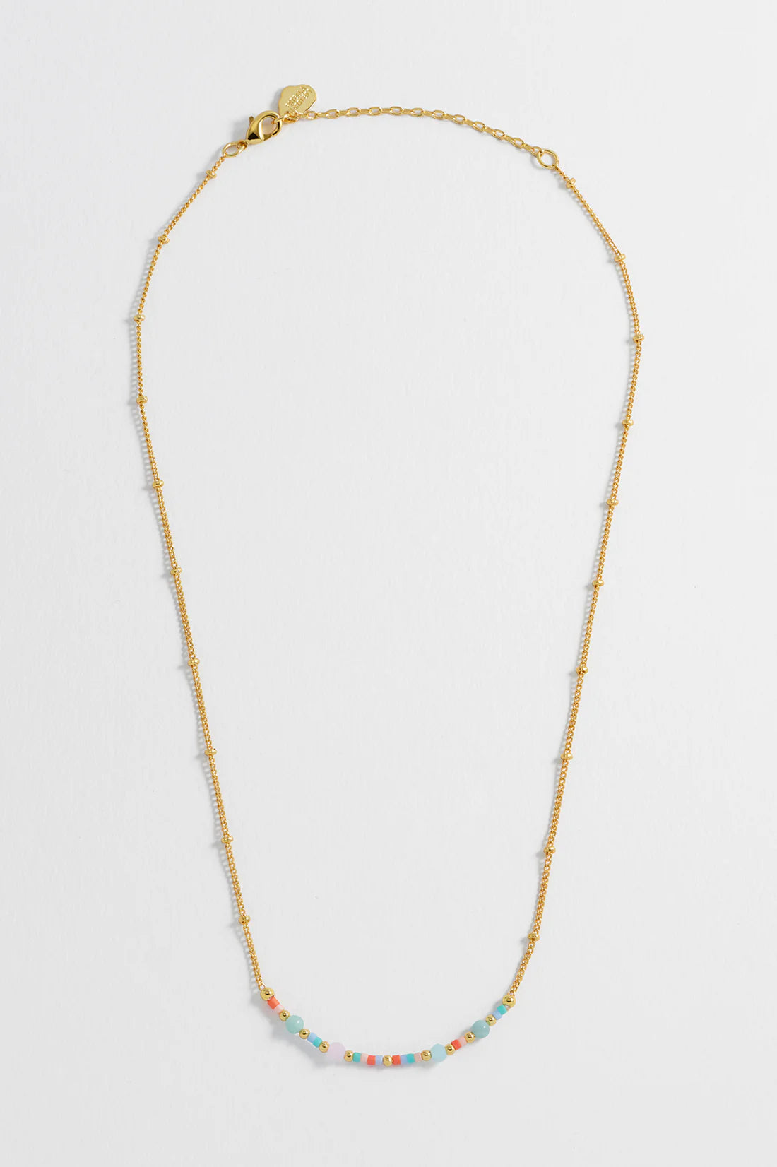 Mini Mixed Beaded Chain Necklace