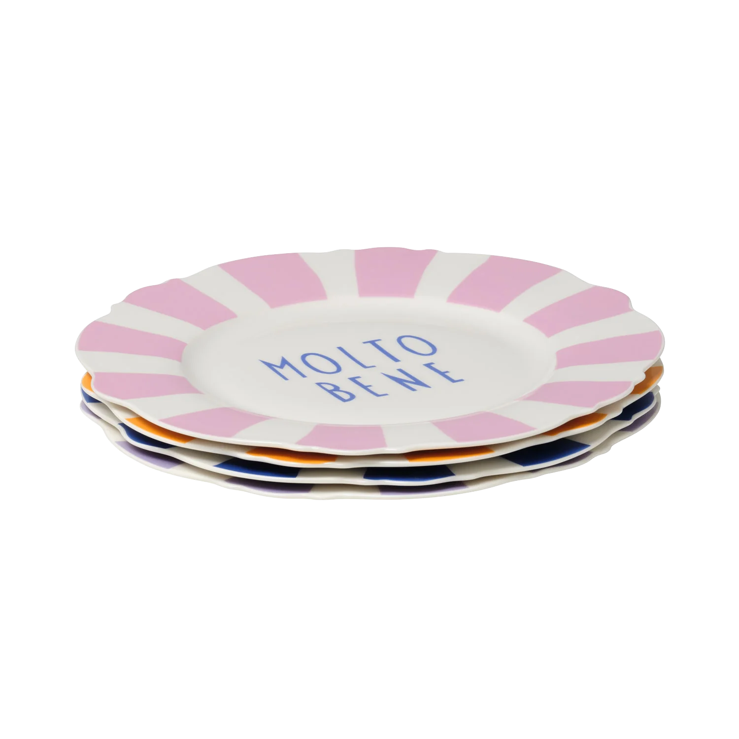 Grazie Mille Wave Dinner Plate Set