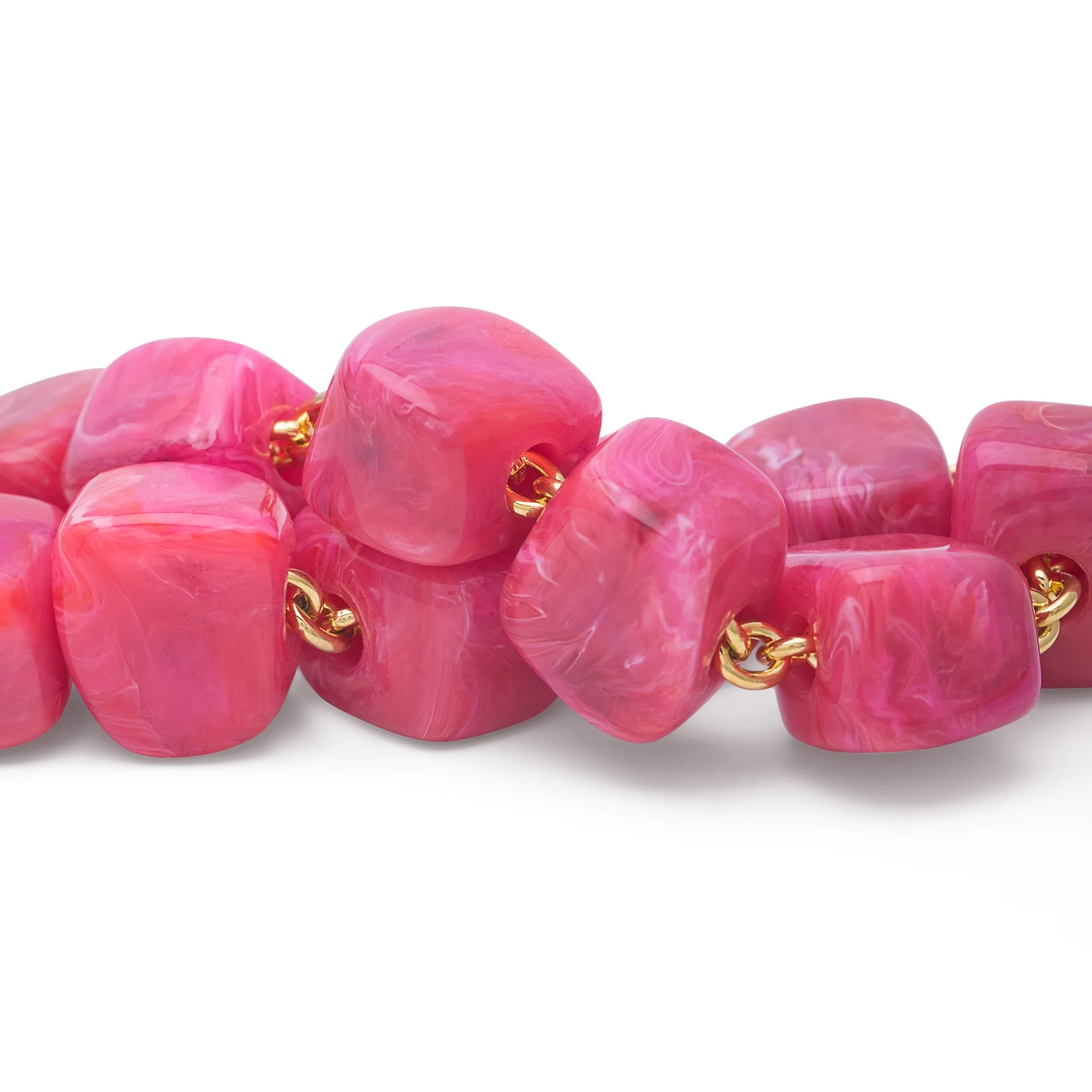 Mini Organic Shaped Bracelet - Bubble Gum Twist