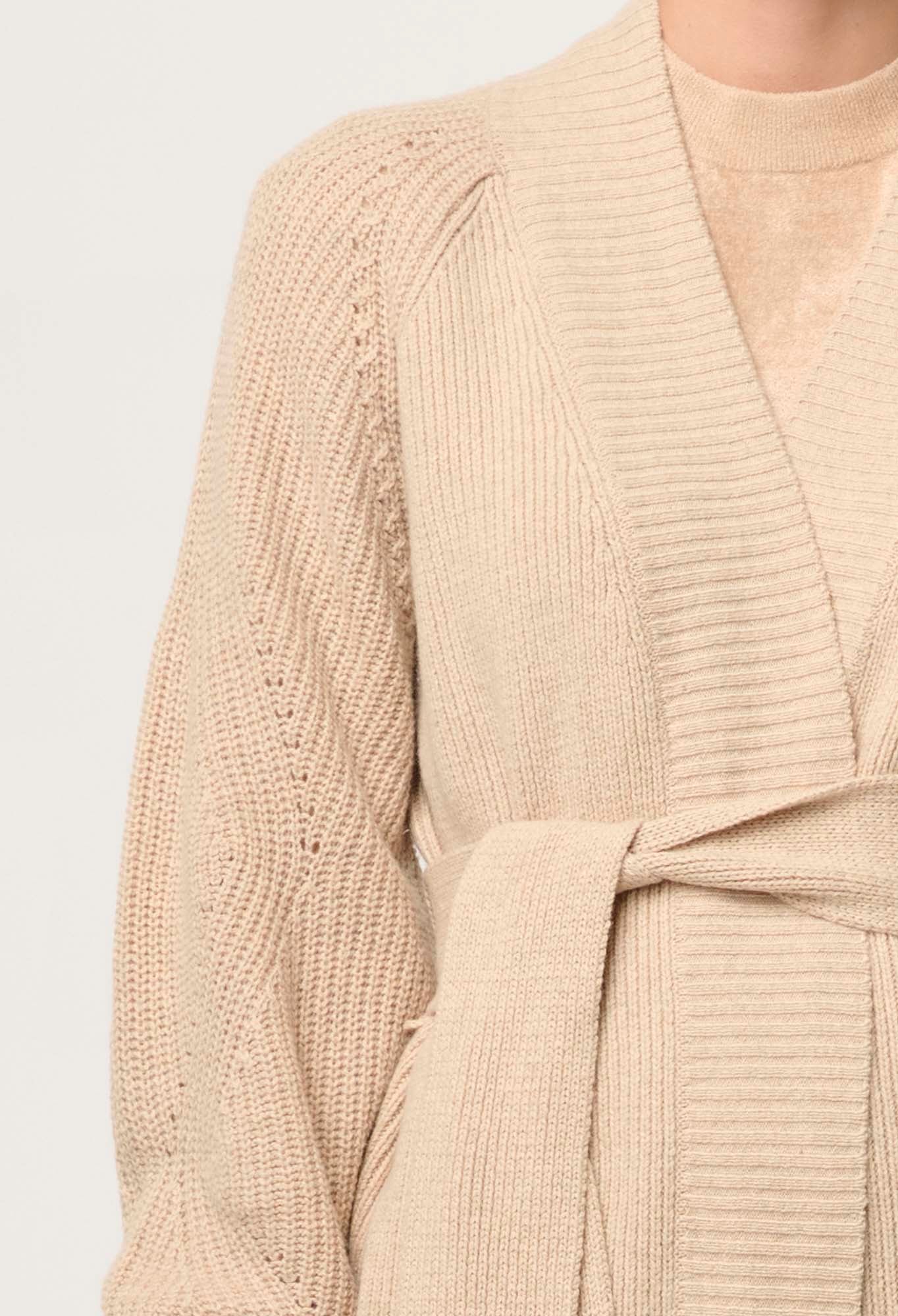 Isolda Merino Wool Wrap Cardigan