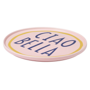 Pink Ciao Bella Plate