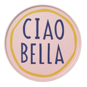 Pink Ciao Bella Plate