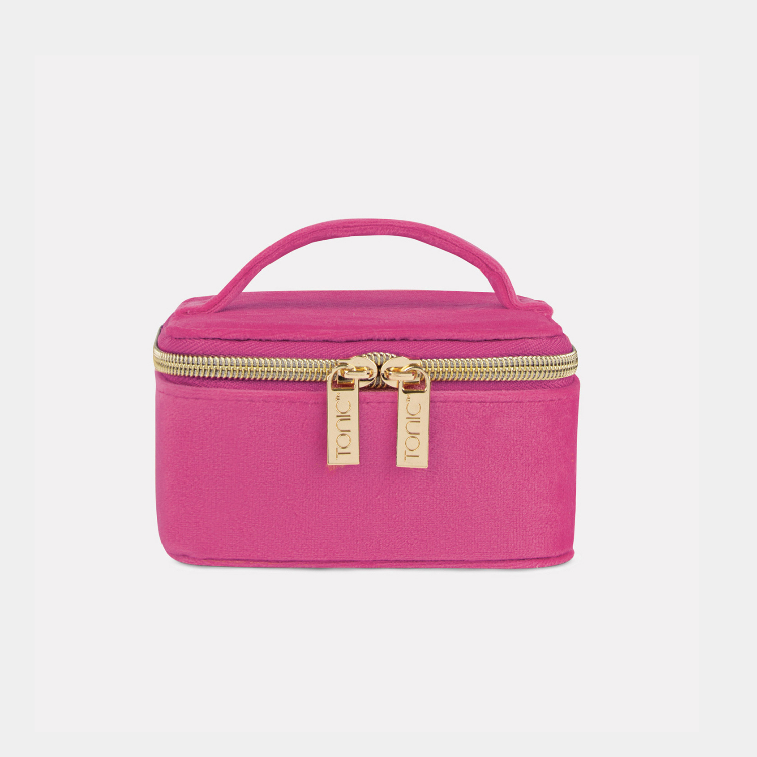 Luxe Velvet Jewellery Cube- Berry