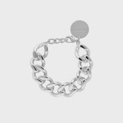 Mini Flat Chain Bracelet Silver