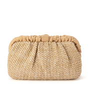 Amalia Pleated Woven Clutch