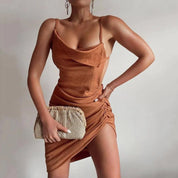 Amalia Pleated Woven Clutch