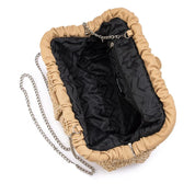 Amalia Pleated Woven Clutch