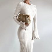 Amalia Pleated Woven Clutch