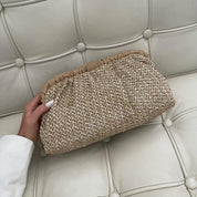 Amalia Pleated Woven Clutch