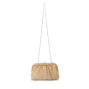 Amalia Pleated Woven Clutch