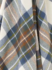 Bronte Tartan Throw-Muted Blue Stewart