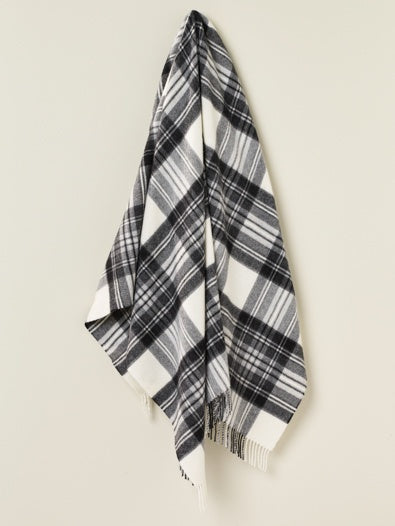 Bronte Tartan Throw- Dress Grey Stewart
