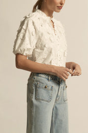 Solstice Top- Porcelain Broderie