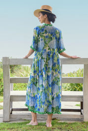 Don't Make Waves Dress - Hydrangea