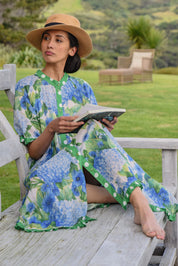 Don't Make Waves Dress - Hydrangea