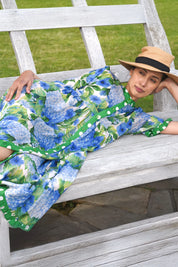 Don't Make Waves Dress - Hydrangea