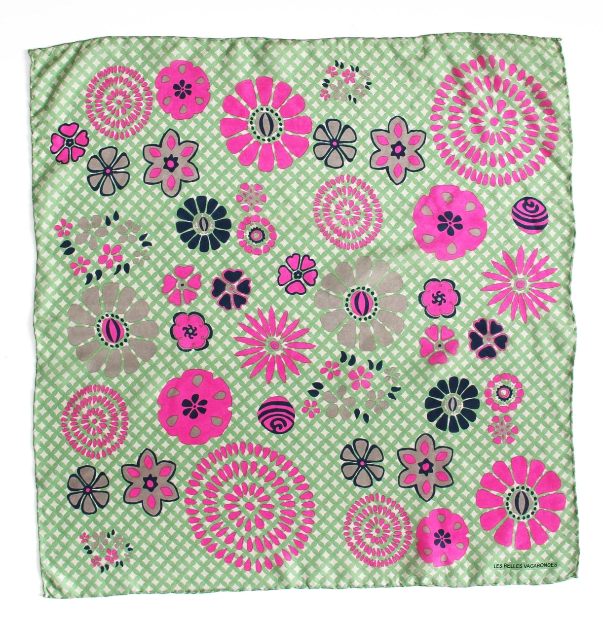 Mini Shippo Khaki Silk Scarf - Presence Hamilton