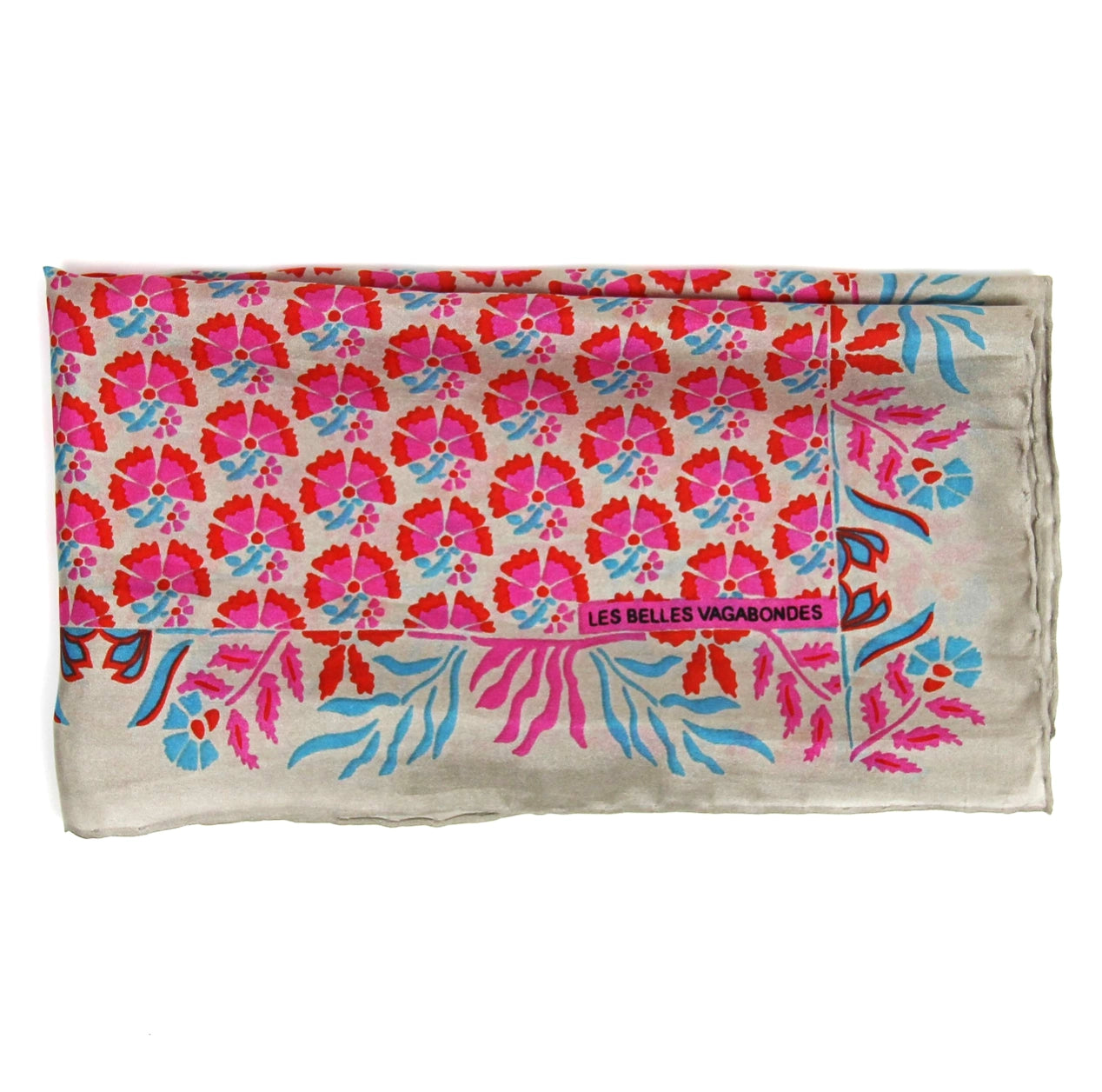 Mini Augustine Rose Silk Scarf