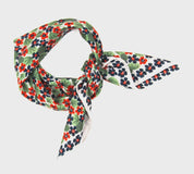 Mini Capucine Marine Silk Scarf - Presence Hamilton