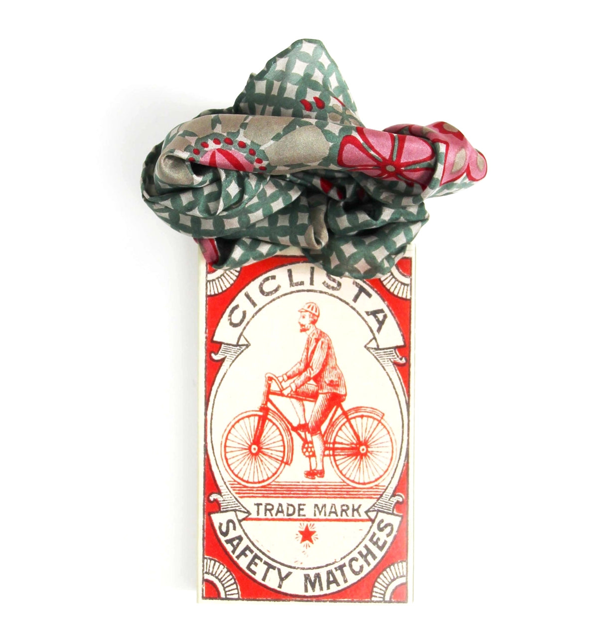 Mini Shippo Gray Silk Scarf - Presence Hamilton