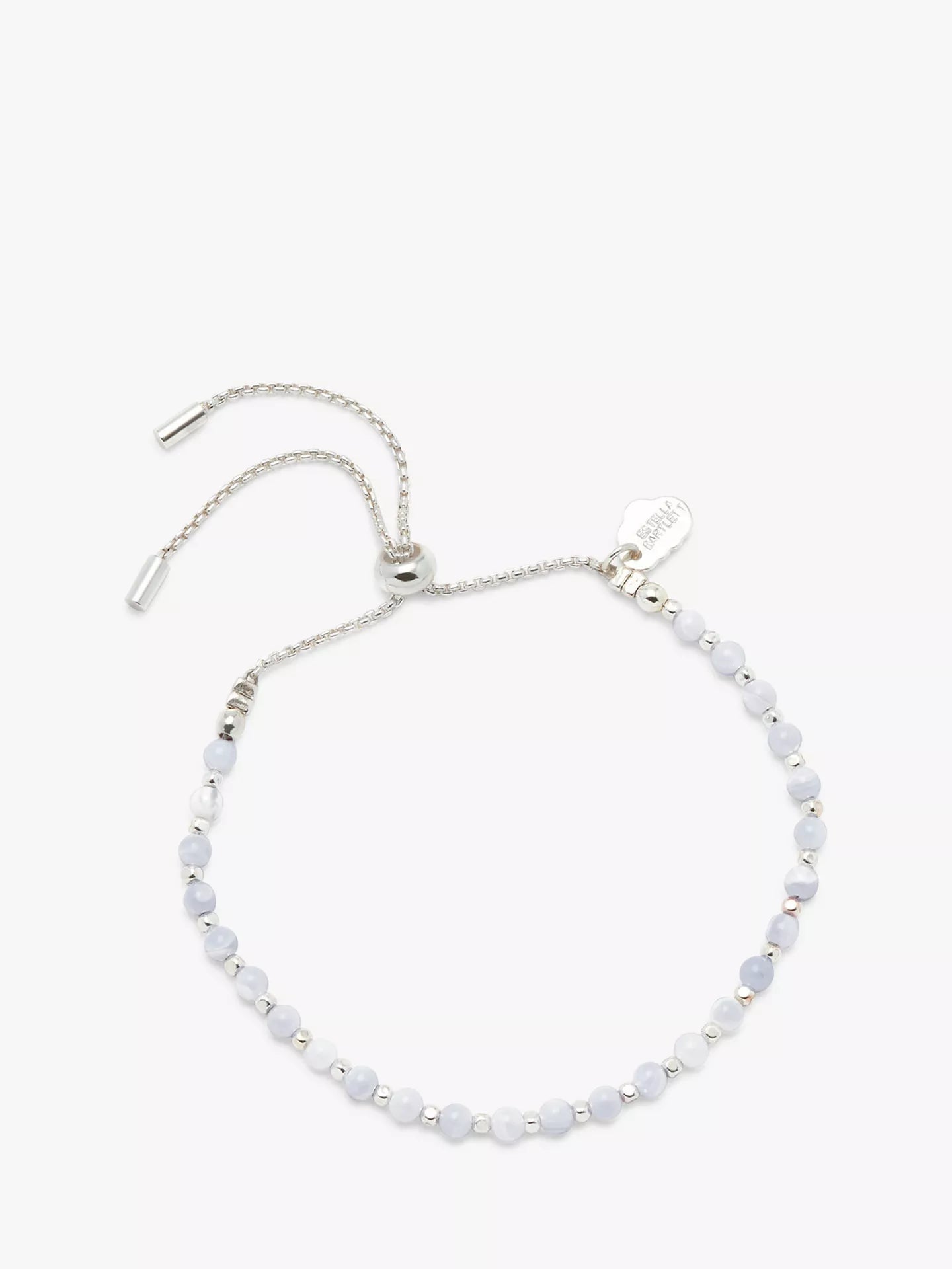 Amelia Bracelet Silver Plated-  Blue Lace Agate