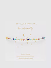 Amelia Bracelet Gold Plated- Multi Gemstone