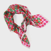 Mini Capucine Fuchsia  Silk Scarf - Presence Hamilton