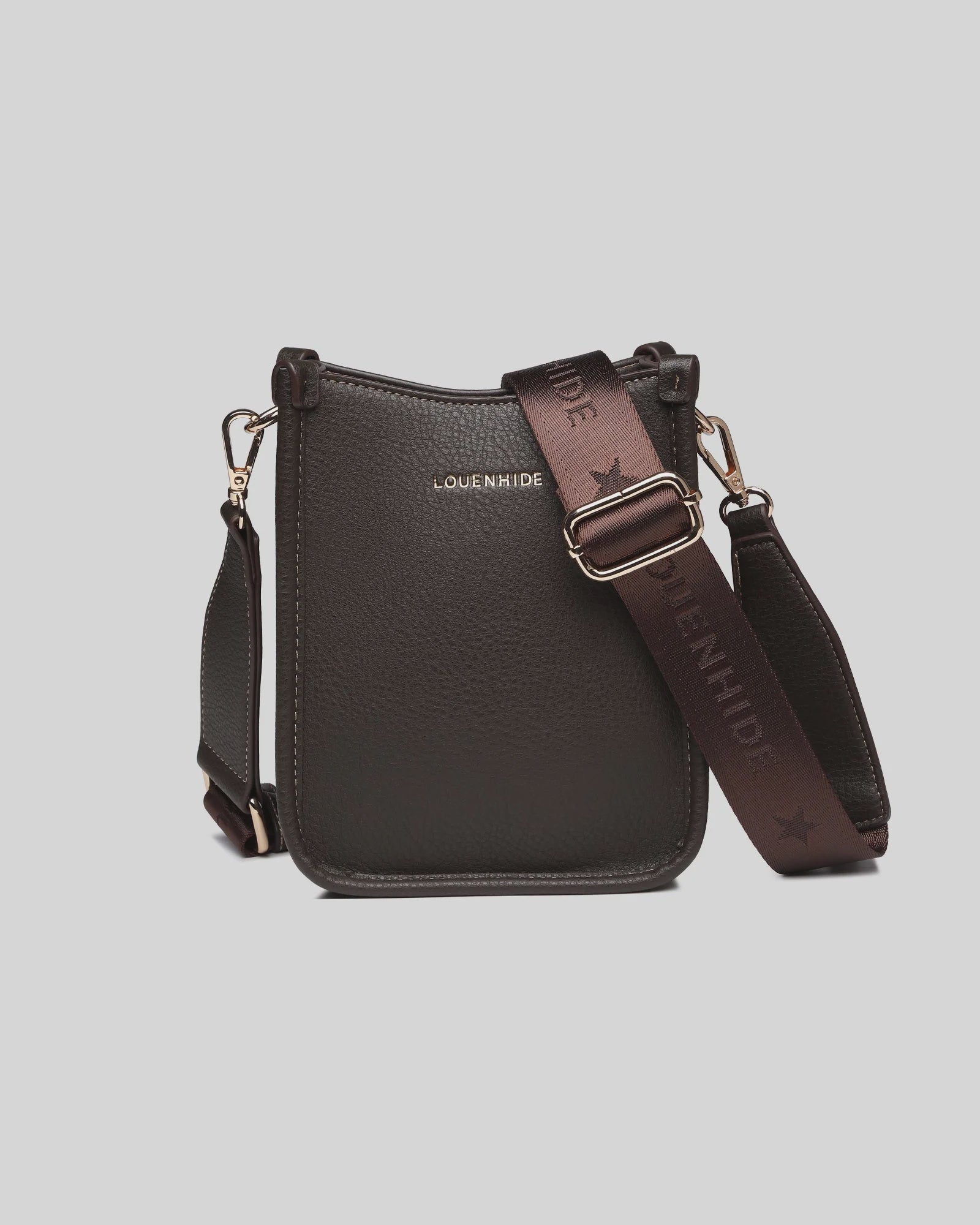 Parker Phone Crossbody Bag- Chocolate - Presence Hamilton