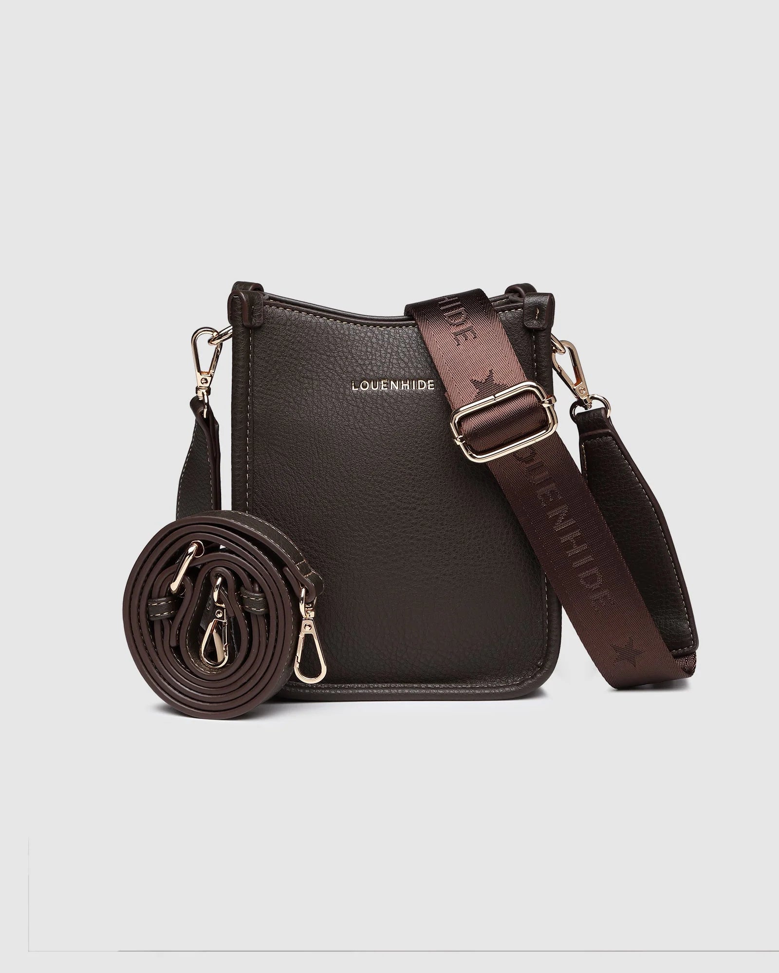 Parker Phone Crossbody Bag- Chocolate - Presence Hamilton