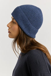 Fine Rib Beanie- Galaxy - Presence Hamilton