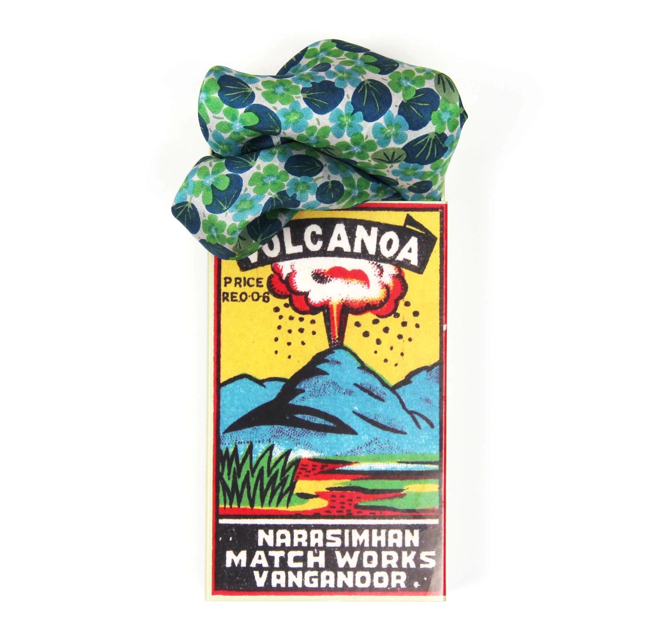 Mini Capucine Green Silk Scarf - Presence Hamilton